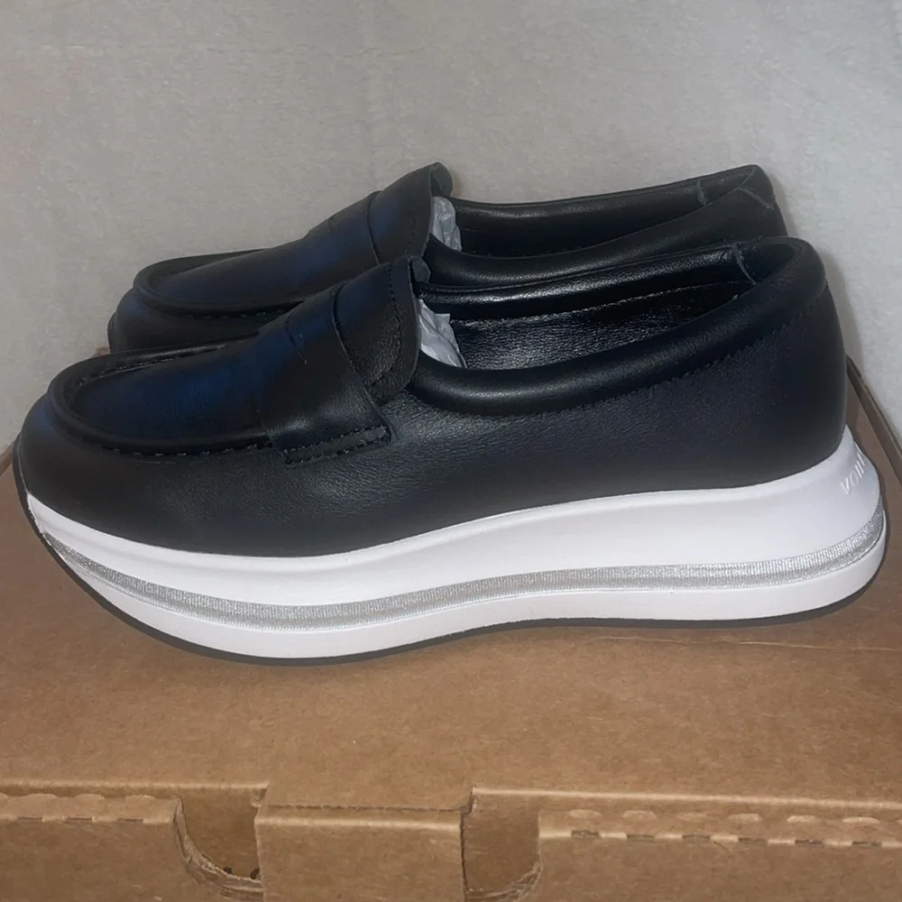 NWT VOILE BLANCHE MERRY Penny Loafer in Black - Picture 12 of 15